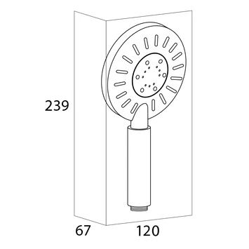 Tiger Handdouche Akcent Chroom Wit - Afbeelding 5