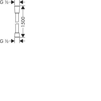 Hansgrohe Doucheslang Isiflex Kunststof 150 Cm - Afbeelding 2