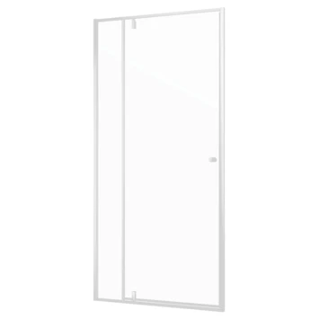 Sealskin Contour Draaideur Voor Nis 100x200 Cm, 6 Mm Helder Veiligheidsglas Met Antikalklaag Mat Wit - Afbeelding 4