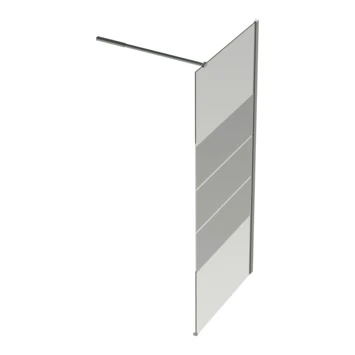 Van Marcke Micha Vaste Douchewand Met Muurprofiel 8mm Easy-clean 120x200