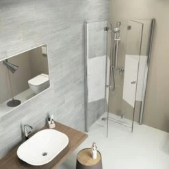 Sealskin Douchecabine Code Hoekinstap Vouwdeur 90x197 Cm Met Gesatineerde Band