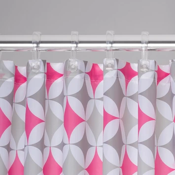 Sealskin Douchegordijn Diamonds 180x200 Cm Roze - Afbeelding 3