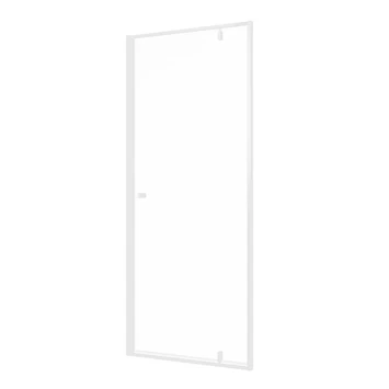 Sealskin Contour Draaideur Voor Nis 90x200 Cm, 6 Mm Helder Veiligheidsglas Met Antikalklaag Mat Wit - Afbeelding 4