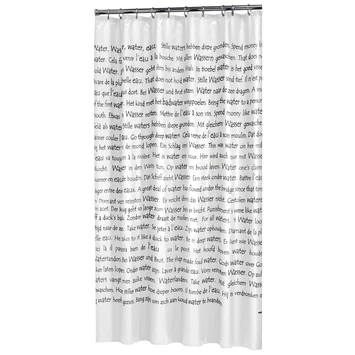 Sealskin Douchegordijn Sayings Wit PVC 200x180 Cm - Afbeelding 3