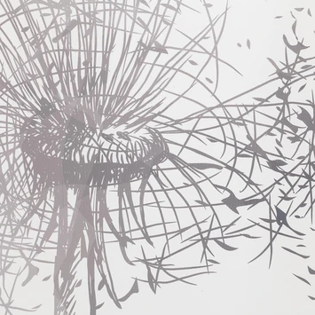 Sealskin Douchegordijn Flow 180x200cm Zwart/wit - Afbeelding 3