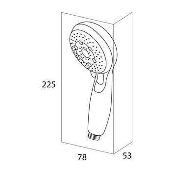 Tiger Splash Eco Handdouche Malaga Waterbesparend Chroom - Afbeelding 6