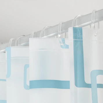 Sealskin Douchegordijn Retro Blue 180x200 Cm - Afbeelding 2