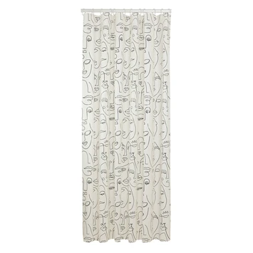 Sealskin Douchegordijn Mind 180x200cm Zwart/wit