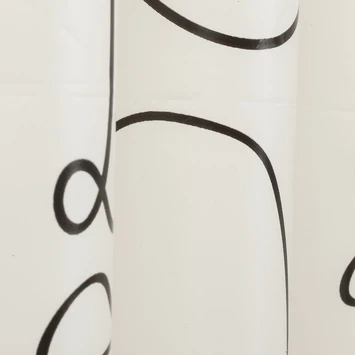 Sealskin Douchegordijn Mind 180x200cm Zwart/wit - Afbeelding 4