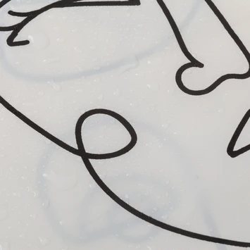 Sealskin Douchegordijn Mind 180x200cm Zwart/wit - Afbeelding 5