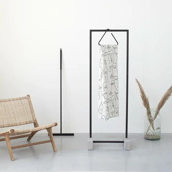 Sealskin Douchegordijn Mind 180x200cm Zwart/wit - Afbeelding 7