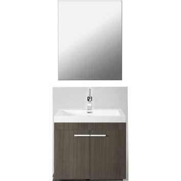 Flow Badkamermeubel Eiken Grijs 60 Cm