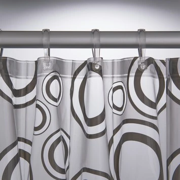 Sealskin Douchegordijn Circolo Grijs 180x200 Cm - Afbeelding 3