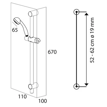 Tiger Doucheset Splash Como Met Glijstang Chroom - Afbeelding 6