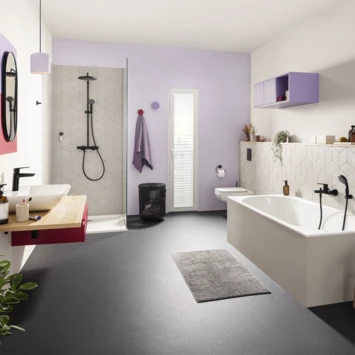 Grohe Douchesysteem Vitalio Start 250 Rond Met Thermostaatkraan QuickFix Mat Zwart - Afbeelding 8