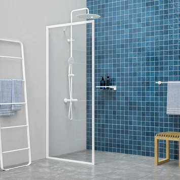 Sealskin Contour Inloopdouche Type A3 98x200 Cm, 6 Mm Helder Veiligheidsglas Met Antikalklaag Mat Wit