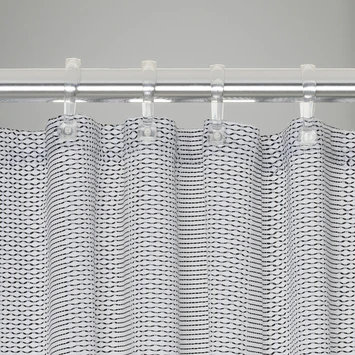 Sealskin Douchegordijn Wave Polyester 180x200 Cm Zwart - Afbeelding 3