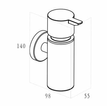 Marho Zeepdispenser Luxor Zwart - Afbeelding 3