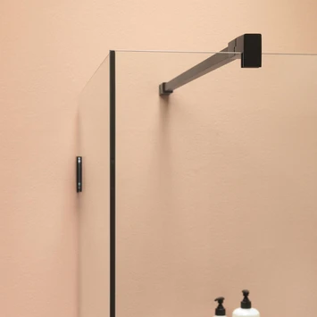 Sealskin Douchewand Voor Swingdeur I AM 90x200 Cm Zwart - Afbeelding 4