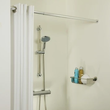 Sealskin Douchegordijnstang Seallux Verstelbaar Chroom 80-130 Cm - Afbeelding 3