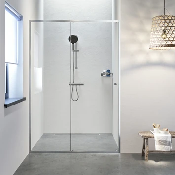 SEALSKIN Schuifdeur Voor Nis Contour RVS 120x200cm