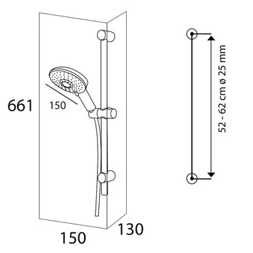 Tiger Doucheset Splash Termini Met Glijstang 6 Douchestanden - Afbeelding 6