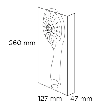 Tiger Handdouche Splash Blanca Ø12,5 Cm 5 Standen - Afbeelding 4