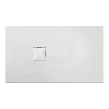 Van Marcke Krypton Douchebak In Polybeton Steenimitatie Wit 140x90