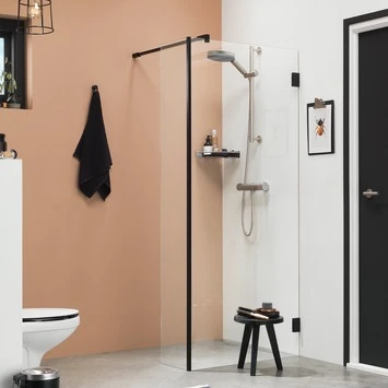 Sealskin Inloopdouche I AM A1 120x200 Cm Zwart