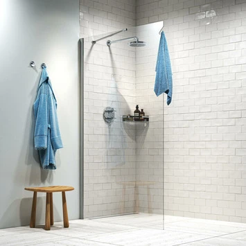 Sealskin Inloopdouche Hooked 90x200cm Hoogglans Aluminium - Afbeelding 2