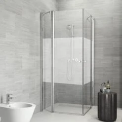 Sealskin Douchecabine Code Hoekinstap 4-delig 80x197 Cm Met Gesatineerde Band