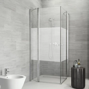 Sealskin Douchecabine Code Hoekinstap 4-delig 80x197 Cm Met Gesatineerde Band