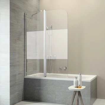 Sealskin Badwand Code L 2-delig 130x152 Cm Met Gesatineerde Band