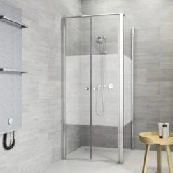 Sealskin Douchewand Voor Pendeldeur Code L 90x197 Cm Met Gesatineerde Band