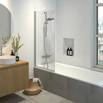 Sealskin Badwand Hooked 75x140cm Hoogglans Aluminium