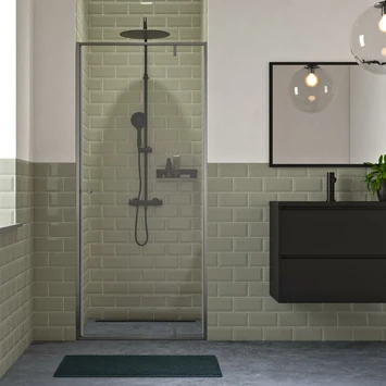 Sealskin Draaideur Voor Nis Contour 90x200 Cm Mat Grijs