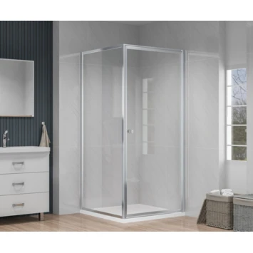 Atlantic Roan Douchewand En -deur 90x90x190cm Chroom - Afbeelding 2