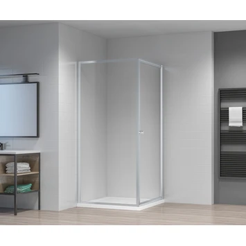 Atlantic Roan Douchewand En -deur 90x90x190cm Chroom - Afbeelding 3