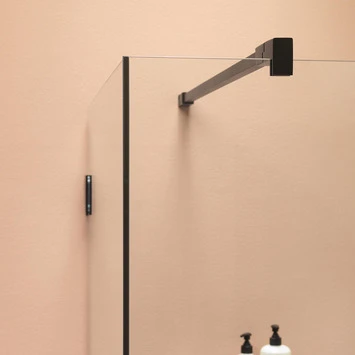 Sealskin Zijwand Voor Swingdeur I AM 120x200cm Zwart - Afbeelding 3