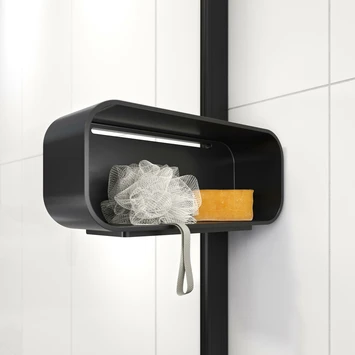 Sealskin Inc. Inloopdouche Type A1 120x30x200 Cm Met Douchemand, 8 Mm Helder Veiligheidsglas Met Antikalklaag Mat Zwart - Afbeelding 5