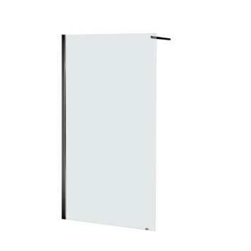 Allibert Douchewand Lago 100x195 Cm Helder Glas Met Zwarte Profielen