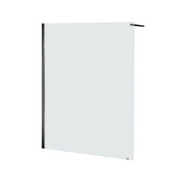 Allibert Douchewand Lago 140x195 Cm Helder Glas Met Zwarte Profielen