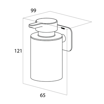 Tiger Zeepdispenser Colar Hangend Chroom - Afbeelding 7