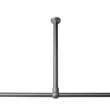 Sealskin Plafondsteun Seallux Voor Douchegordijnstang Aluminium 60 Cm
