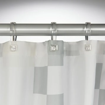 Sealskin Douchegordijn Pixel Textiel Zwart 200x180 Cm - Afbeelding 3