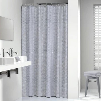 Sealskin Douchegordijn Wave Polyester 180x200 Cm Blauw - Afbeelding 2
