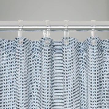 Sealskin Douchegordijn Wave Polyester 180x200 Cm Blauw - Afbeelding 3