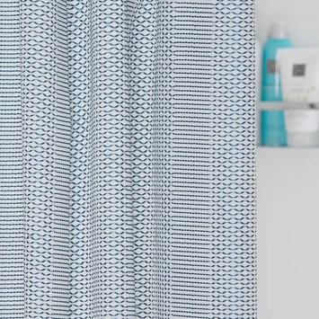 Sealskin Douchegordijn Wave Polyester 180x200 Cm Blauw - Afbeelding 4