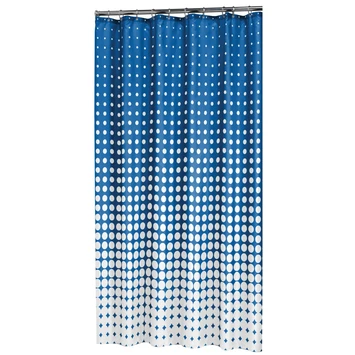 Sealskin Douchegordijn Speckles Royal Blauw 180x200 Cm