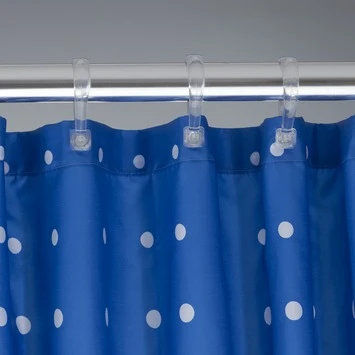 Sealskin Douchegordijn Speckles Royal Blauw 180x200 Cm - Afbeelding 4